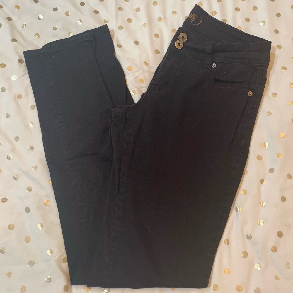 💙GUC “Spoon Jeans” Black Khaki Skinnies. Sz 9💙